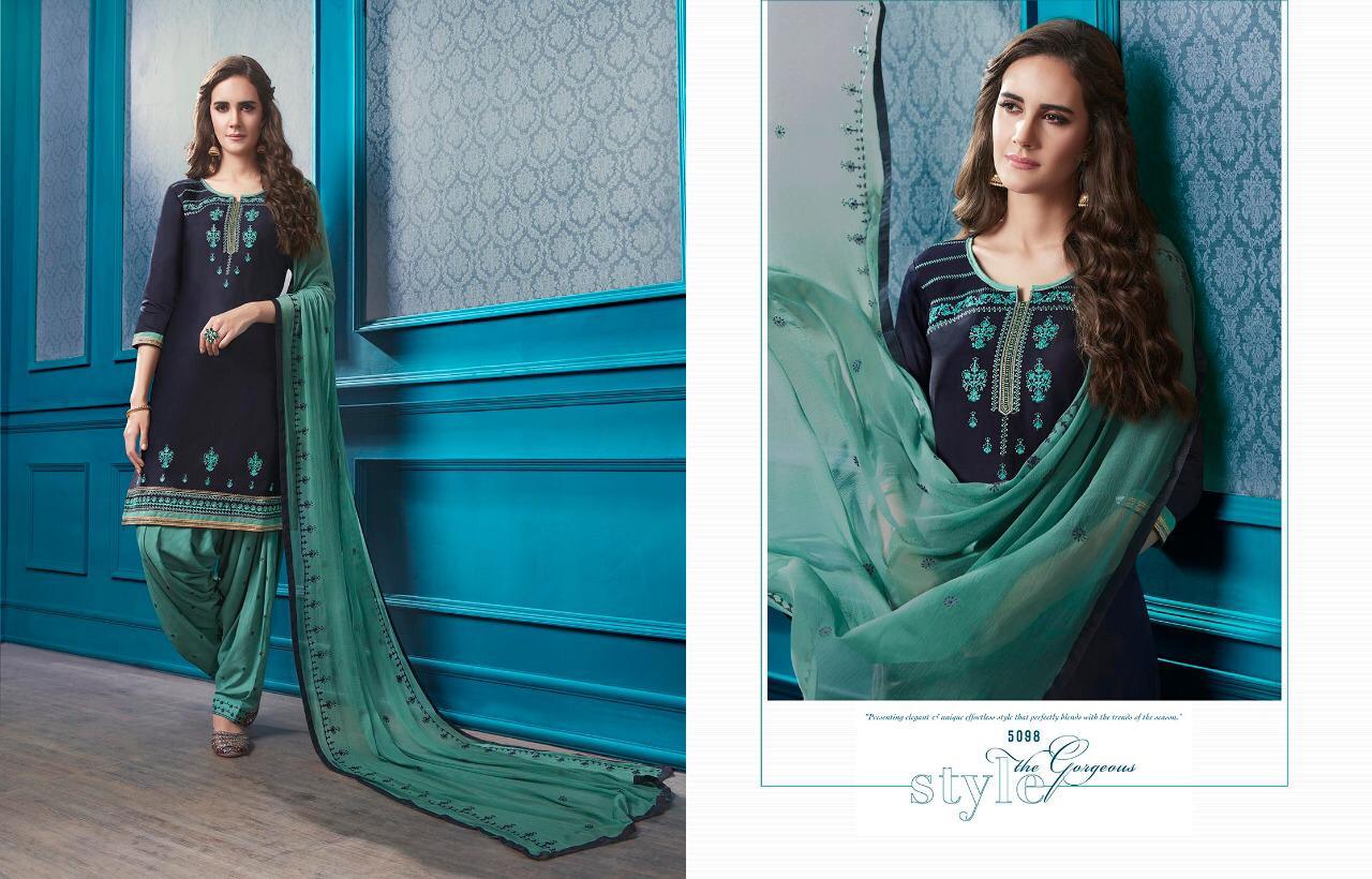 Kessi Presents Patiala House Vol-72 Cotton Satin With Embroidery Work Salwar Suit Wholesaler