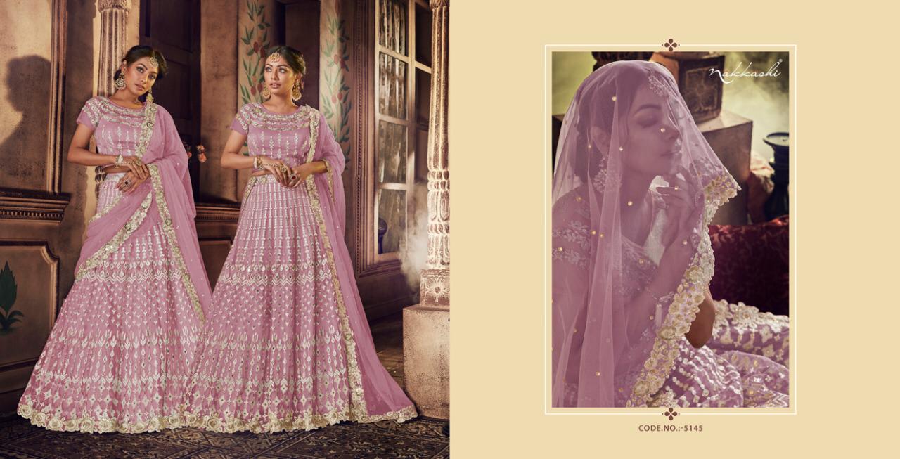 Nakkashi Presents All Time Hit Wedding Wear Designer Lehenga Choli Catalog Wholesaler And Exporters