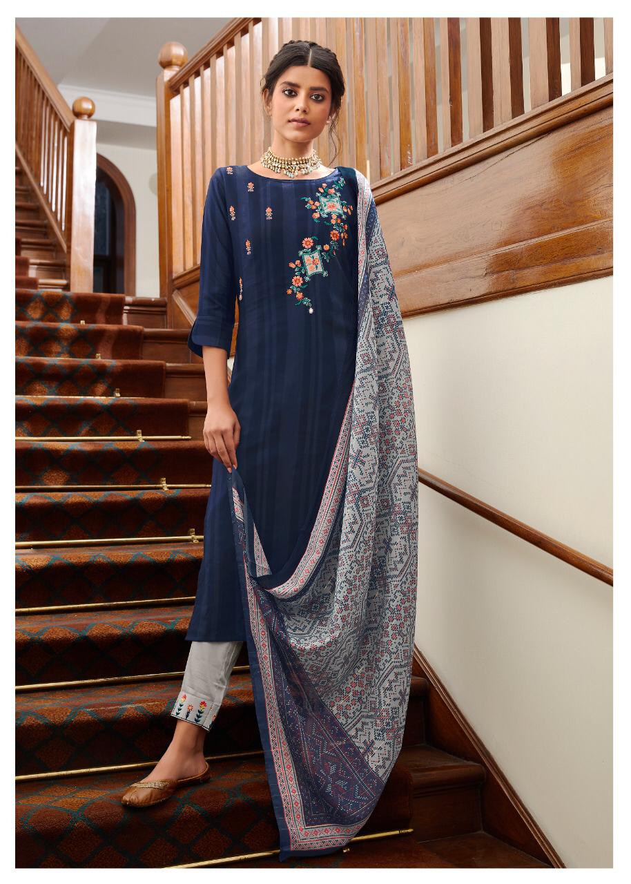 Liliy And Lali Presents Mahima Fancy Viscose Pattern With Embriodary Work Kurtis With Pant Catalog Collection