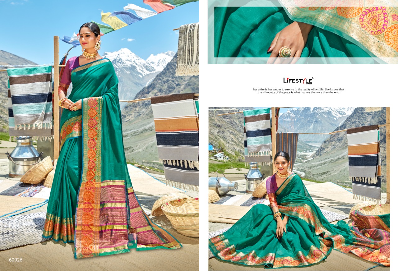 Life Style Presents Lavanaym Vol-8 Chanderi Silk Daily Wear Sarees Wholesaler