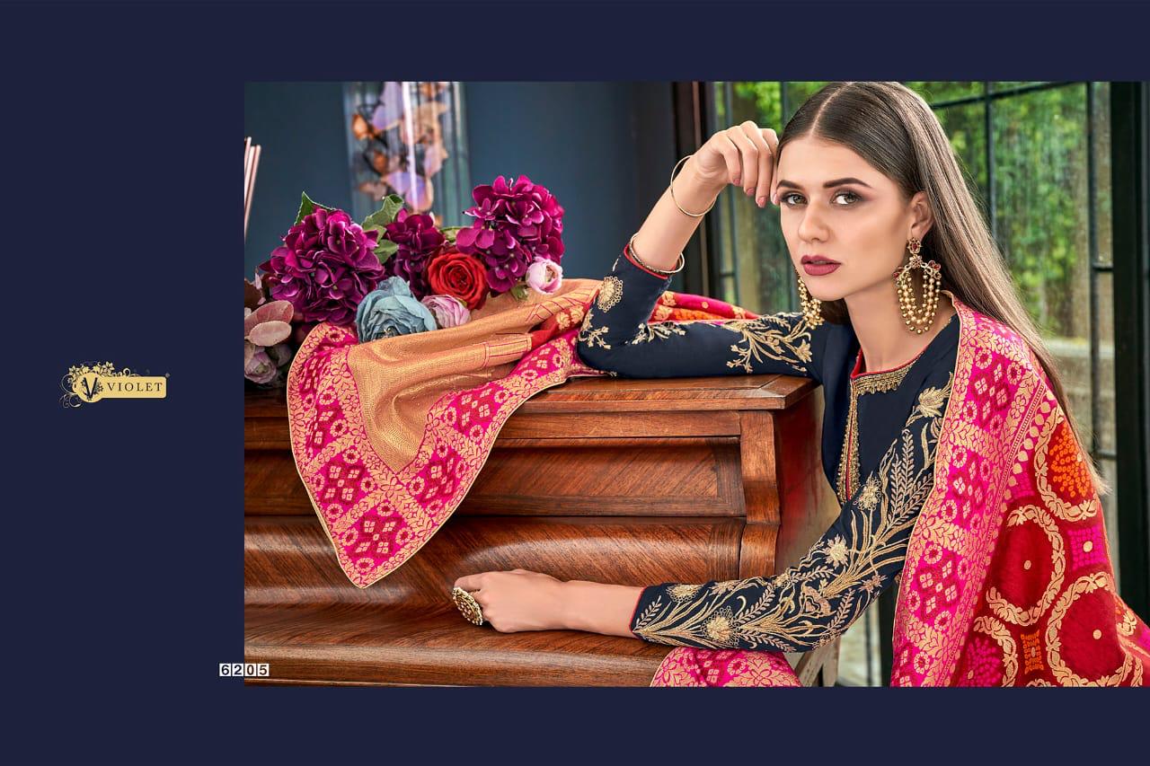 Swagat Presents Violet Fancy Designer Plazzo Salwar Kameez