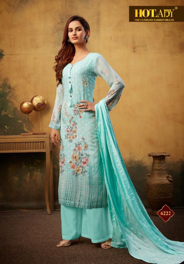 Hotlady Presents Samisha Vol-2 Pure Viscose Bemberg Georgette With Digital Printed Salwar Suit Wholesaler