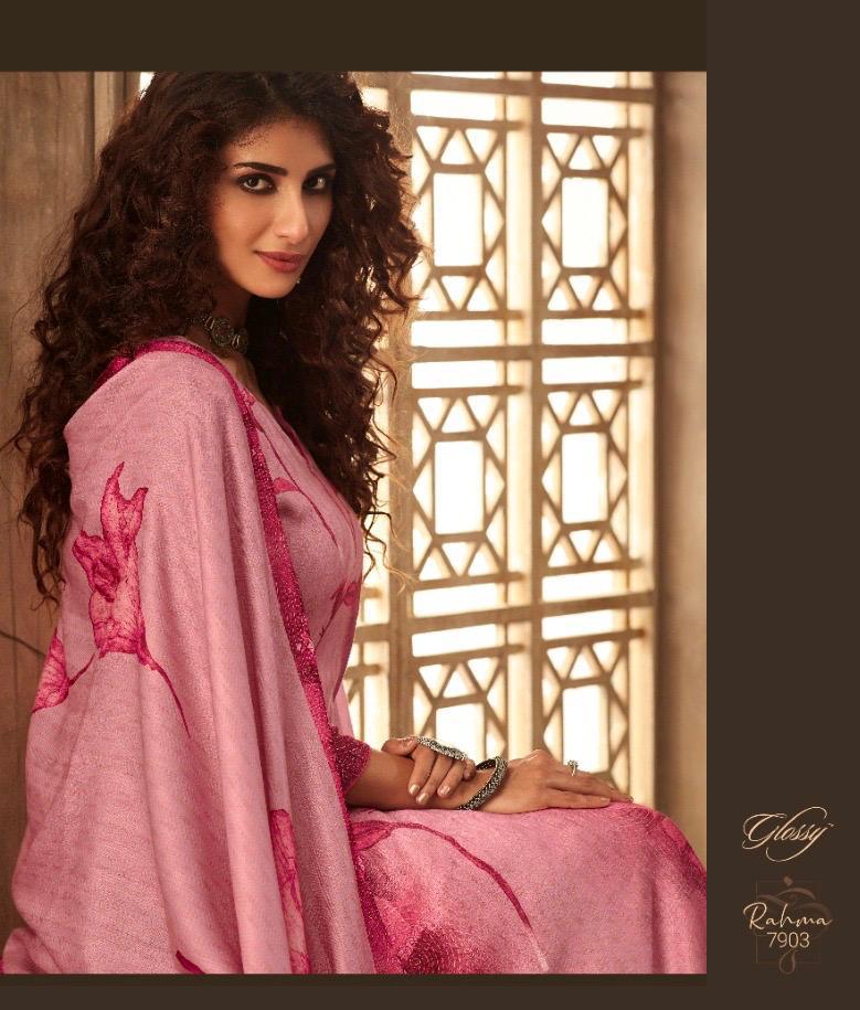 Glossy Presents Rahma Pure Pashmina Digital Printed Fastive Wear Plazzo Style Salwar Suit Catalog Wholesaler