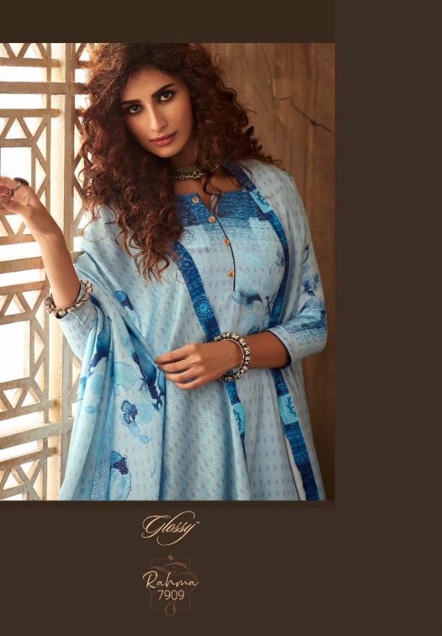 Glossy Presents Rahma Pure Pashmina Digital Printed Fastive Wear Plazzo Style Salwar Suit Catalog Wholesaler