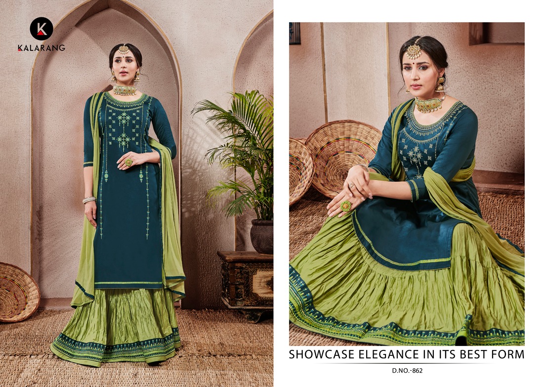 Kalarang Presents Blossom Vol-7 Jam Silk Cotton With Embroidery Work Salwar Suit Collection