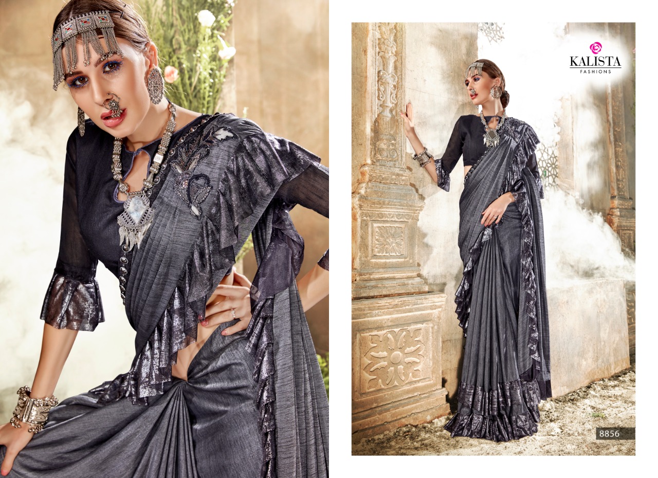 Kalista Presents Hello Fancy Imported Festival Wear Sarees Catalog