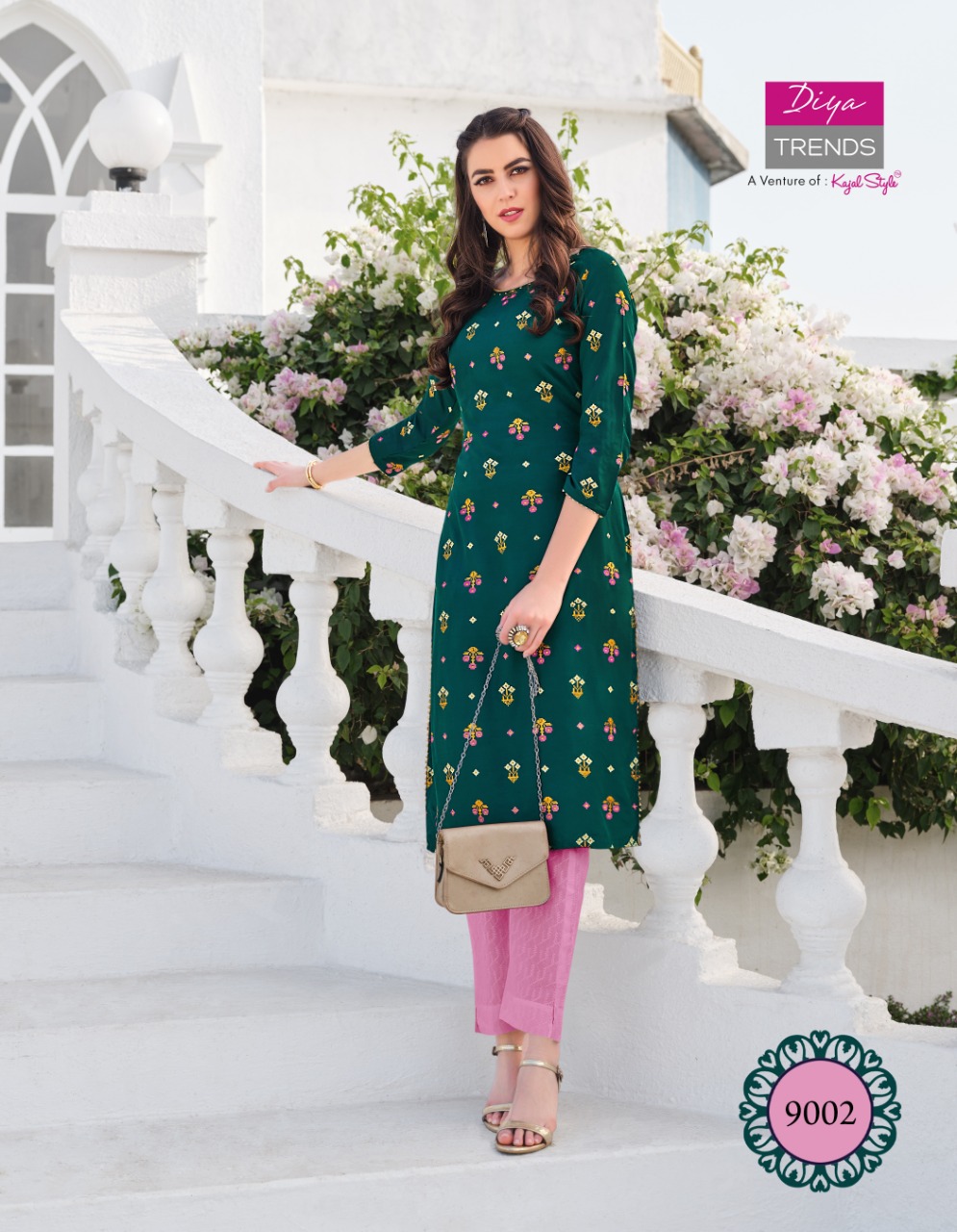 Diya Trends Presents Kajal Styli Fancy Daily Wear Kurtis Catalog Wholesaler