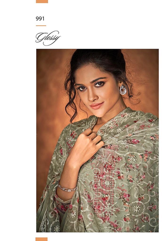 Glossy Presents Fizaa Vol-2 Designer Cotton Jam Satin Digital Print Salwar Suit Catalog