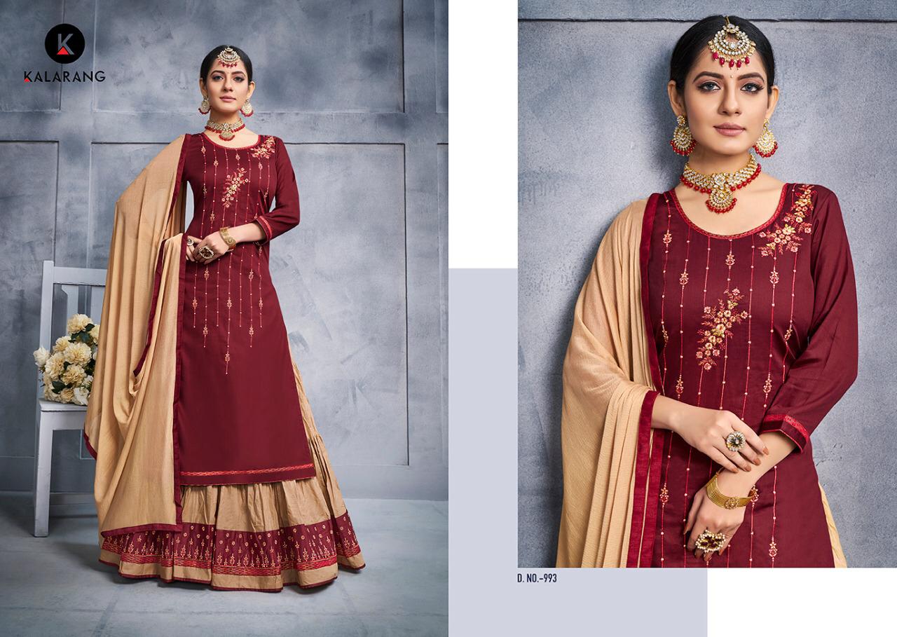 Kalarang Presents Blossom Vol-8 Jam Silk Cotton Beautiful Designer Salwar Suit Wholesaler