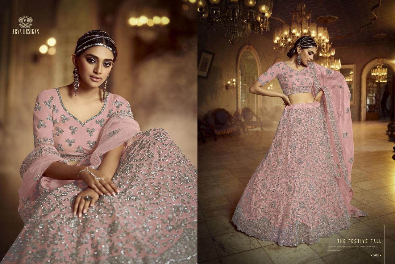 Arya Designer Presents Zara Vol-7 Soft Net Bridal Exclusive Designer Lehenga Choli Cataloge Collection