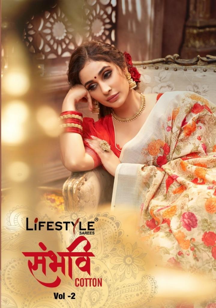Life Style Presents Sambhavi Cotton Vol-2 Lilan Jari Patta Cotton Printed Sarees Wholesaler