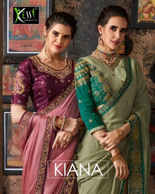 Kessi Sarees Presents Kiana Fancy Designer Sarees Catalog Wholesaler