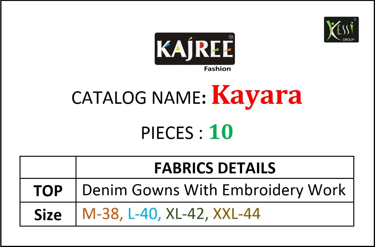 Kajree Presents Kyara Beautiful Denim Gown Wholesaler