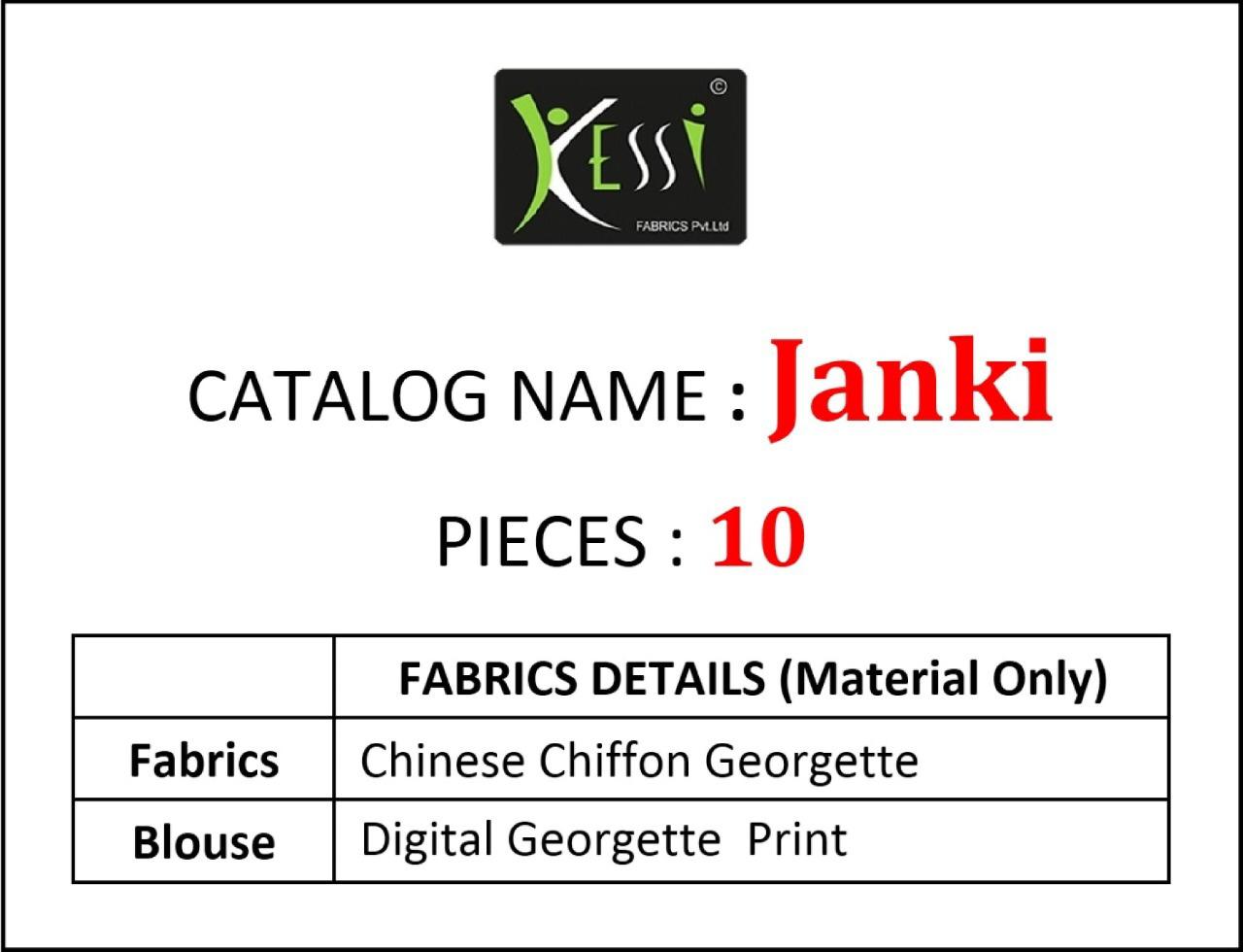 Kessi Sarees Presents Janki Beautiful Chinese Chiffon Georgette Sarees Wholesaler