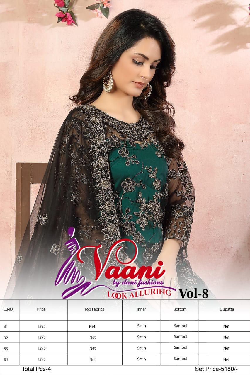 Twisha Presents Vaani Vol-8 Net With Heavy Coding And Sequence Work Catalog