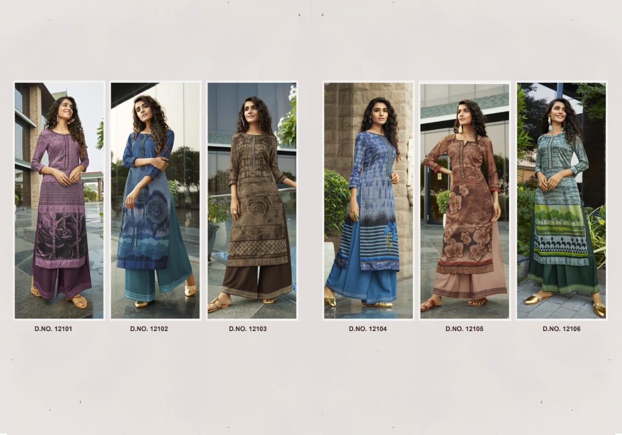 Kivi Presents Fashion Fiesta Vol-4 Silk Kurtis With Plazzo Cataloge Collection