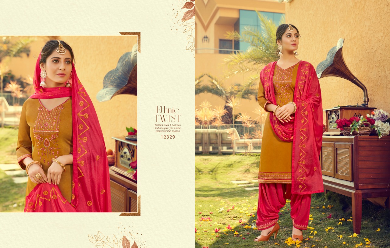 Kalaroop Presents Fashion Of Patiyala Vol-30 Jam Silk Cotton Readymade Patiala Salwar Suit Wholesaler