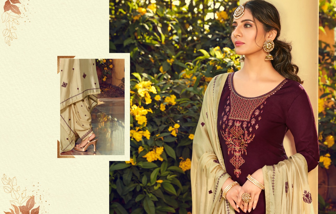 Kalaroop Presents Fashion Of Patiyala Vol-30 Jam Silk Cotton Readymade Patiala Salwar Suit Wholesaler