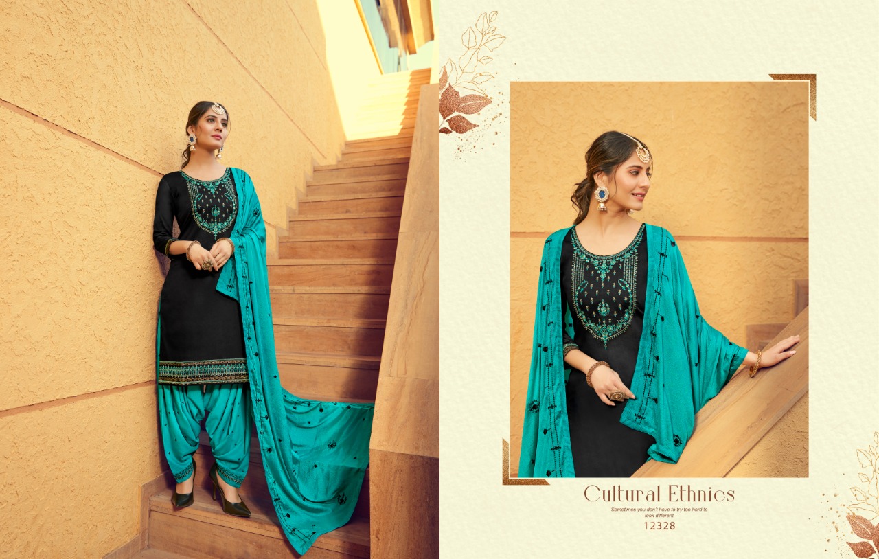 Kalaroop Presents Fashion Of Patiyala Vol-30 Jam Silk Cotton Readymade Patiala Salwar Suit Wholesaler