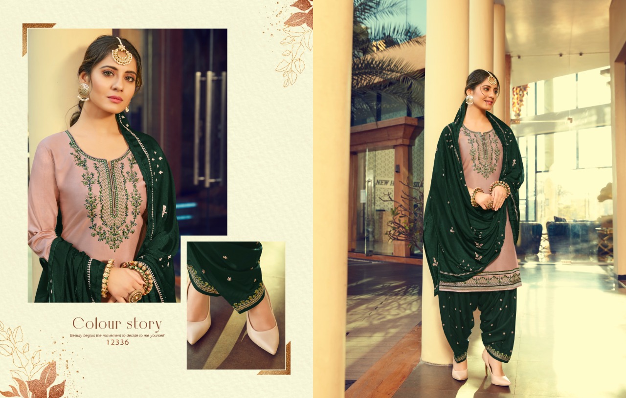 Kalaroop Presents Fashion Of Patiyala Vol-30 Jam Silk Cotton Readymade Patiala Salwar Suit Wholesaler