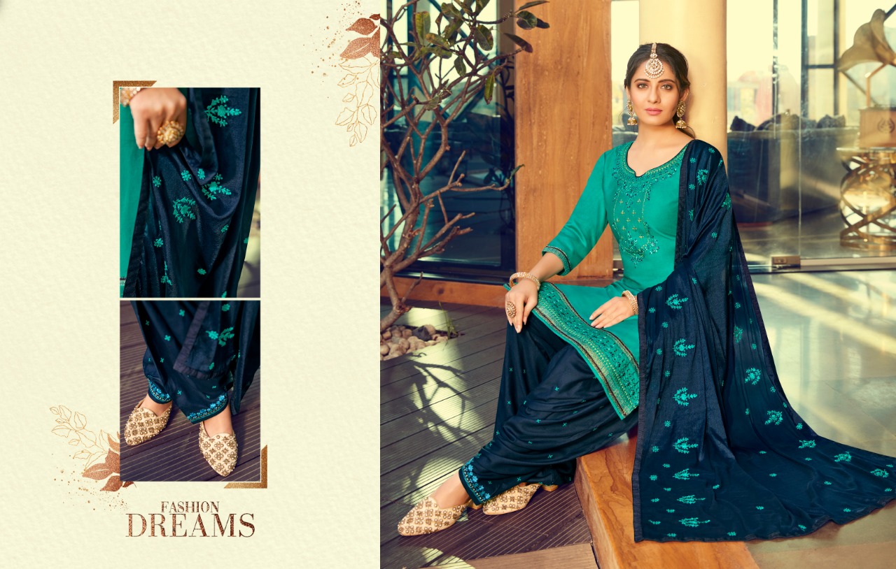 Kalaroop Presents Fashion Of Patiyala Vol-30 Jam Silk Cotton Readymade Patiala Salwar Suit Wholesaler