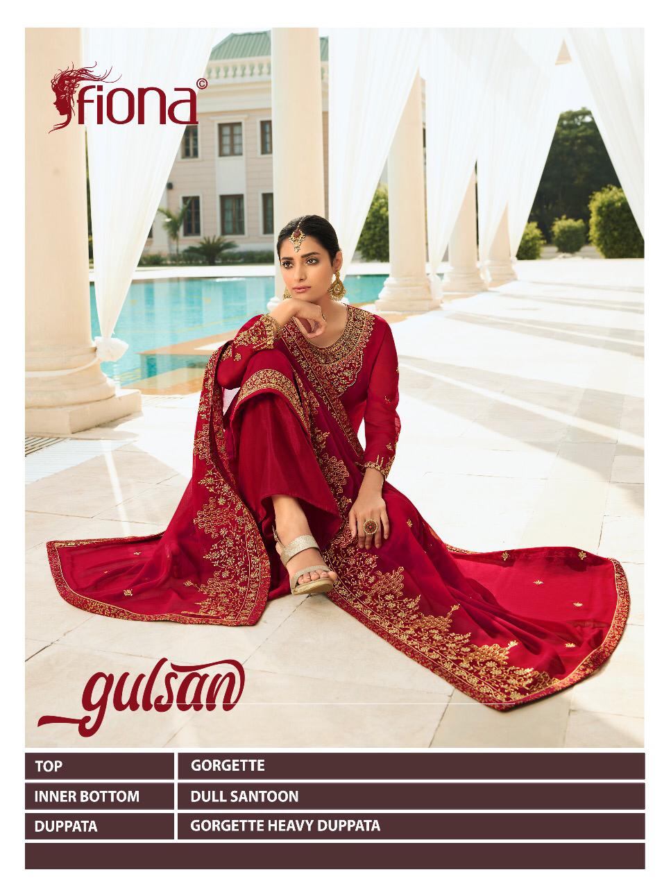 Fiona Presents Gulshan Georgette Designer Festival Wear Salwar Kameez Cataloge