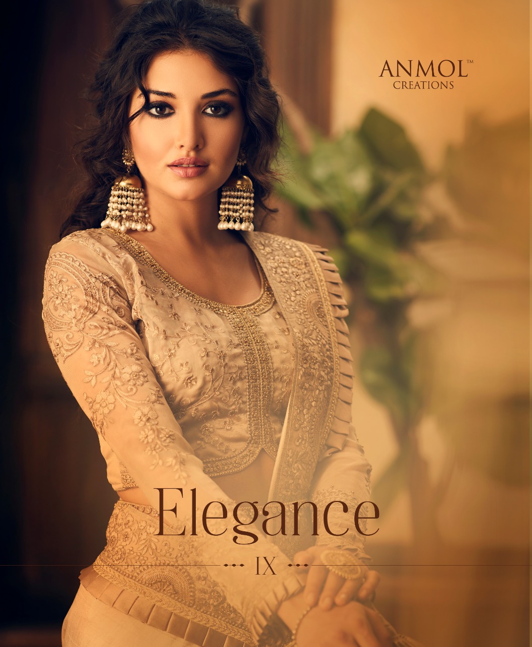 Anmol Presents Elegance Vol 9 Heavy Designer Blouse Concept Party Wear Sarees Catalog Wholesaler