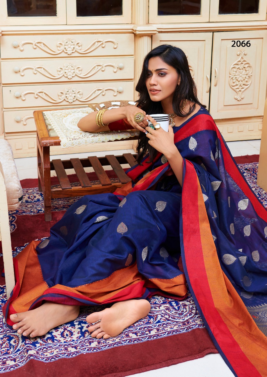 Lt Sarees Presents Kaavya Lilen Tissues Silk Beautiful Ethnic Wear Sarees Catalog