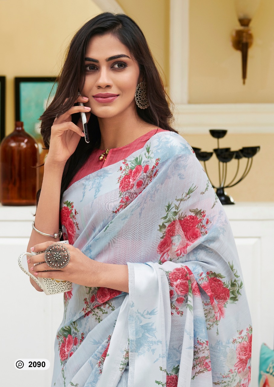 Lt Sarees Presets Sarika Vol 2 Beautiful Designer Soft Lilan Silk Printed Sarees Wholesaler