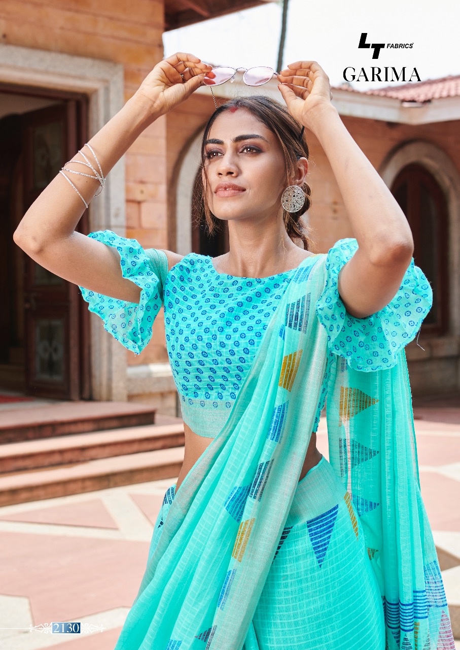 Lt Sarees Presents Garima Causul Wear Fancy Pure Lilen Silk Sarees Wholesaler
