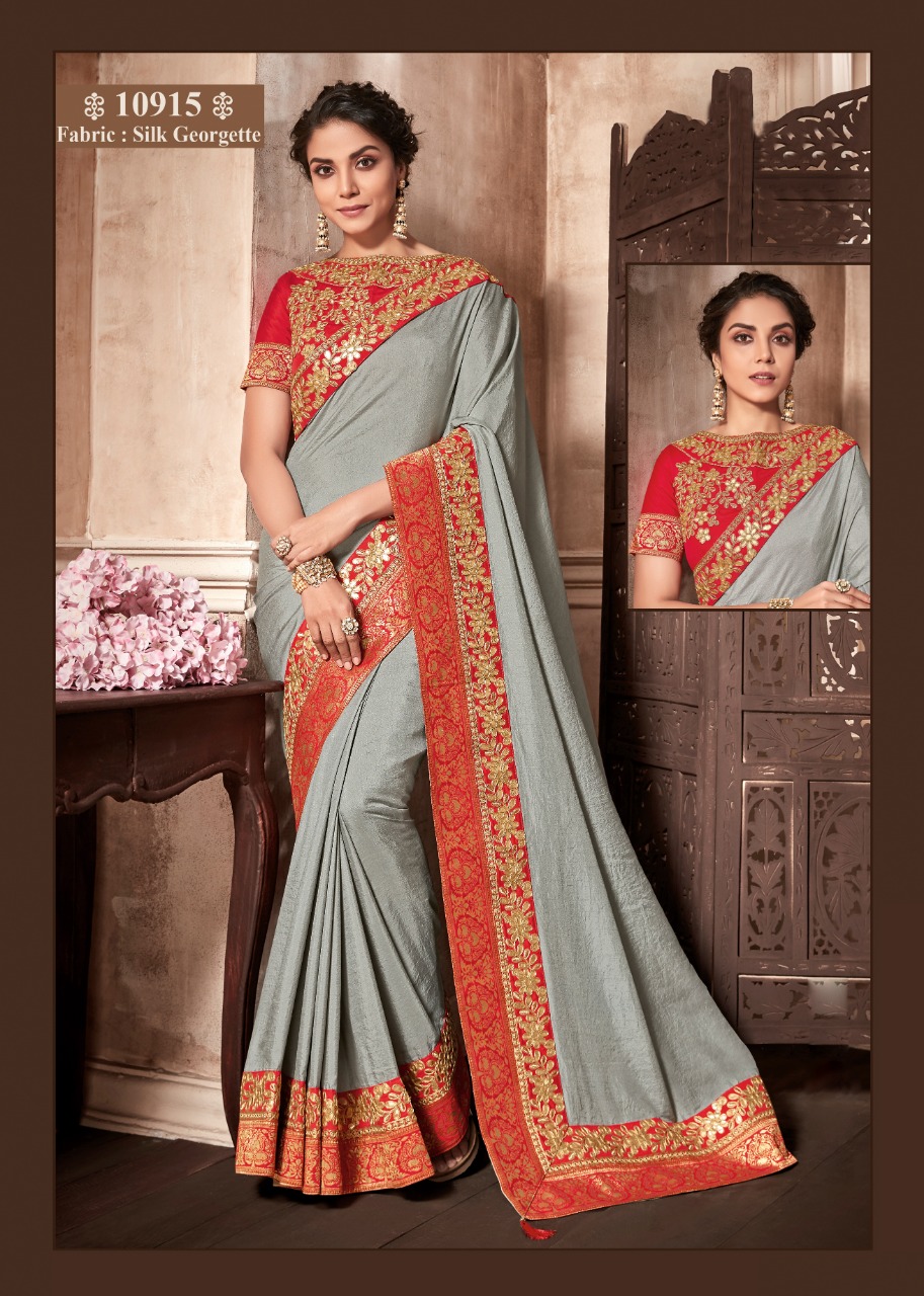 Mahotsav Presents Norita 10900 Mirayaa Party Wear Designer Sarees Catalogue Wholesaler