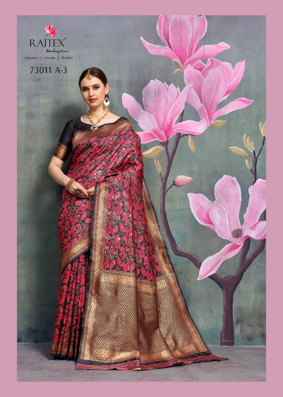 Rajtex Presents Kaushalya 73011 Colour Exclusively Handloom Weaving Silk Indian Ethnic Wear Silk Sarees Catalogue Wholesaler