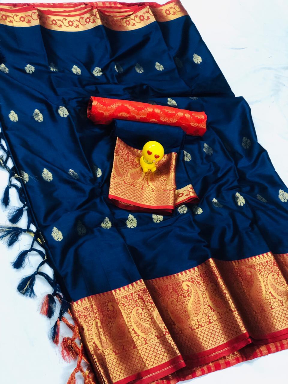 Aura Sarees Presents Kaira Butta Indian Style Silk Cotton Sarees Catalog Wholesaler