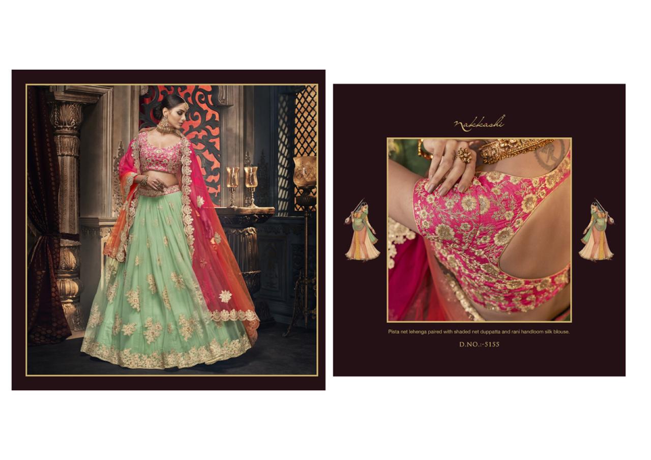 Nakkashi Presents Reet 5152 To 5163 Heavy Bridal Designer Wedding Wear Lehenga Choli Wholesaler