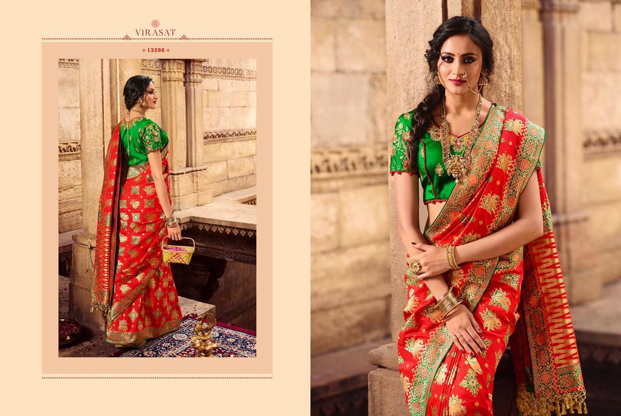 Royal Presents Virasat Vol-3 Bridal Designer Fancy Silk Sarees Catalog Wholesaler