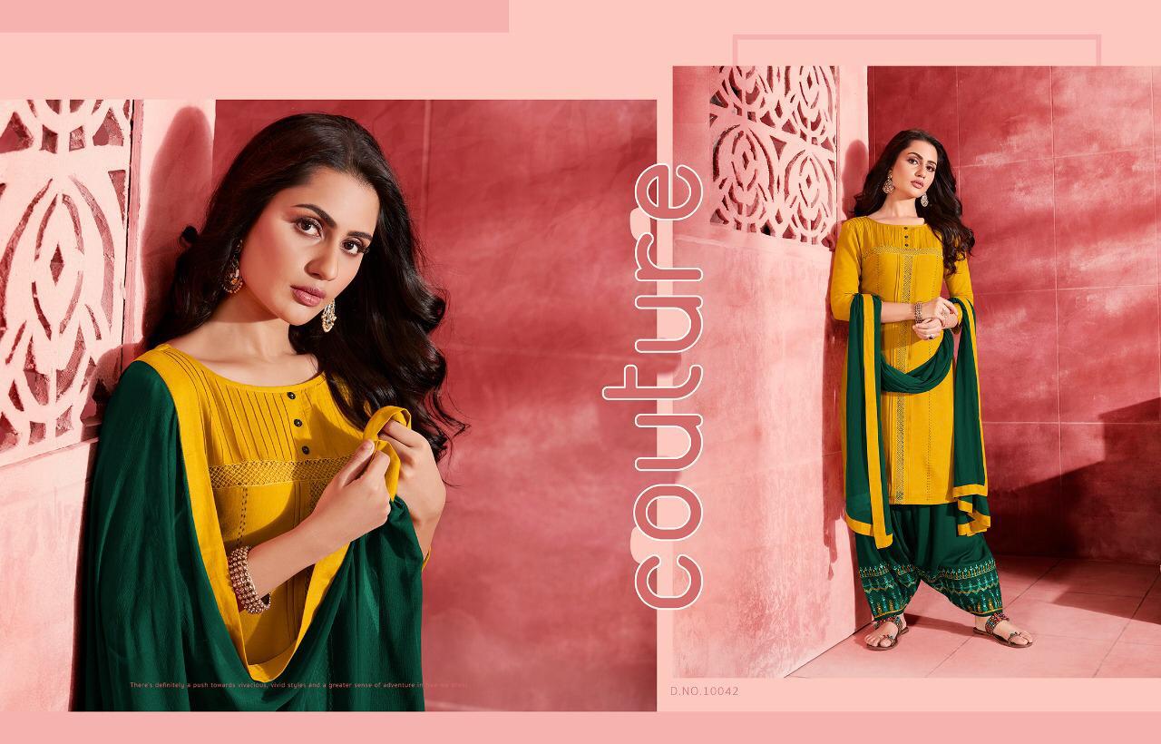 Kajree Presents Esteem By Patiala Beautiful Designer Party Wear Patiala Suit Catalogues Wholesaler