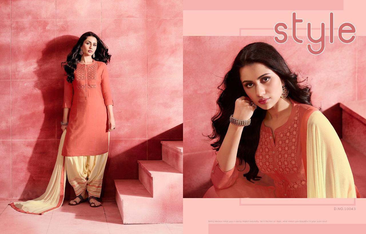 Kajree Presents Esteem By Patiala Beautiful Designer Party Wear Patiala Suit Catalogues Wholesaler
