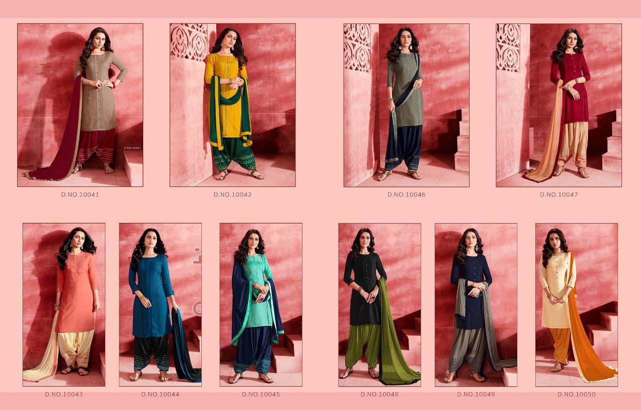 Kajree Presents Esteem By Patiala Beautiful Designer Party Wear Patiala Suit Catalogues Wholesaler