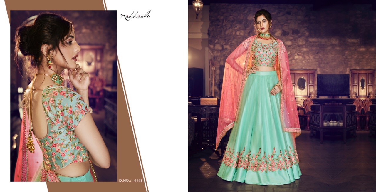 Nakkashi Presents Rivayat 4156 To 4167 Exclusive Designer Bridal Designer Lehenga Choli Catalog Wholesaler And Exporters