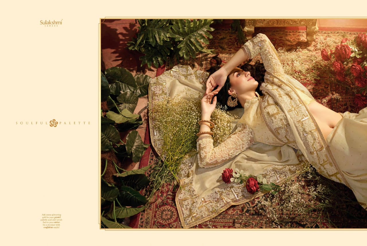 Sulakshmi Sarees Presents Flora 5801 To 5812 Exclusive Designer Party Wear Sarees Catalog Exporters