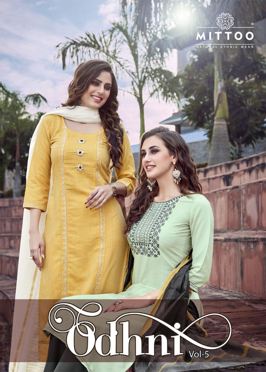 Mittoo Presents Odhni Vol-5 Designer Party Wear Kurtis With Plazzo Catalogue Exporters
