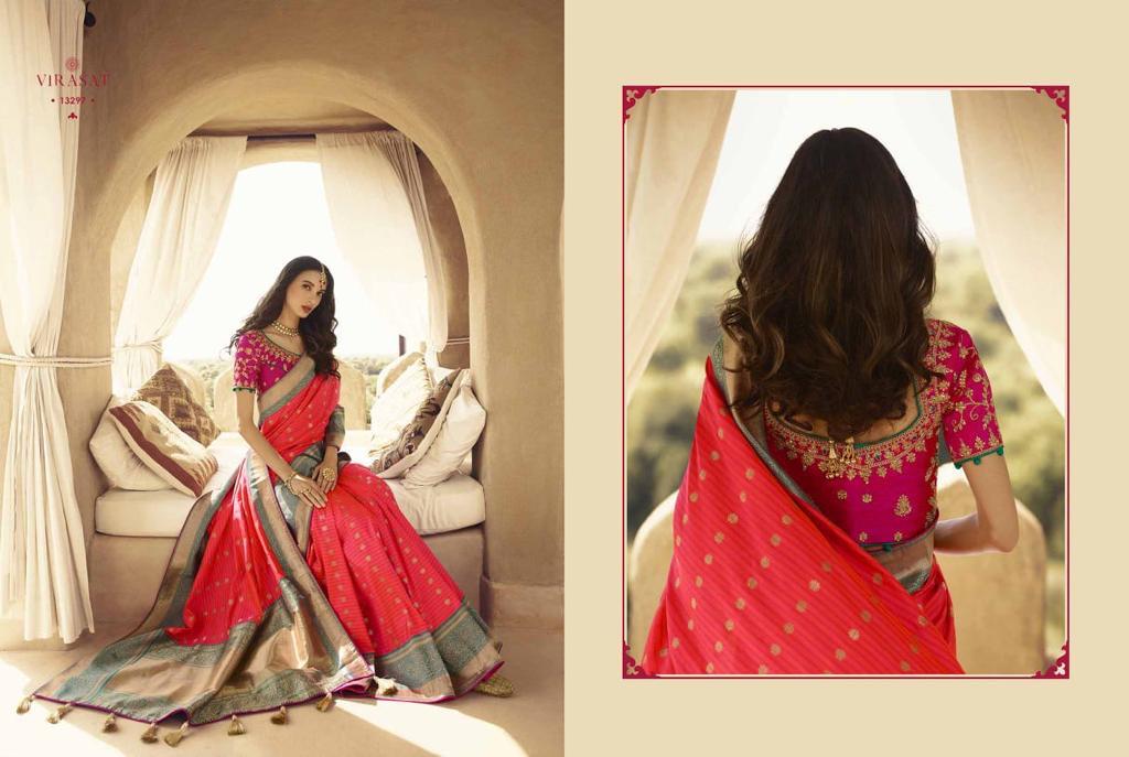 Royal Presents Virasat Vol-37 Exclusive Designer Marriage Session Special Bridal Sarees Catalogue Wholesaler