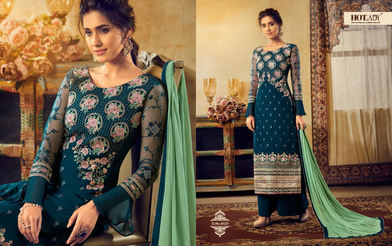 Hotlady Presents Mishti 2nd Edition Exclusive Designer Party Wear Plazzo Style Salwar Suit Catalogue Wholesaler