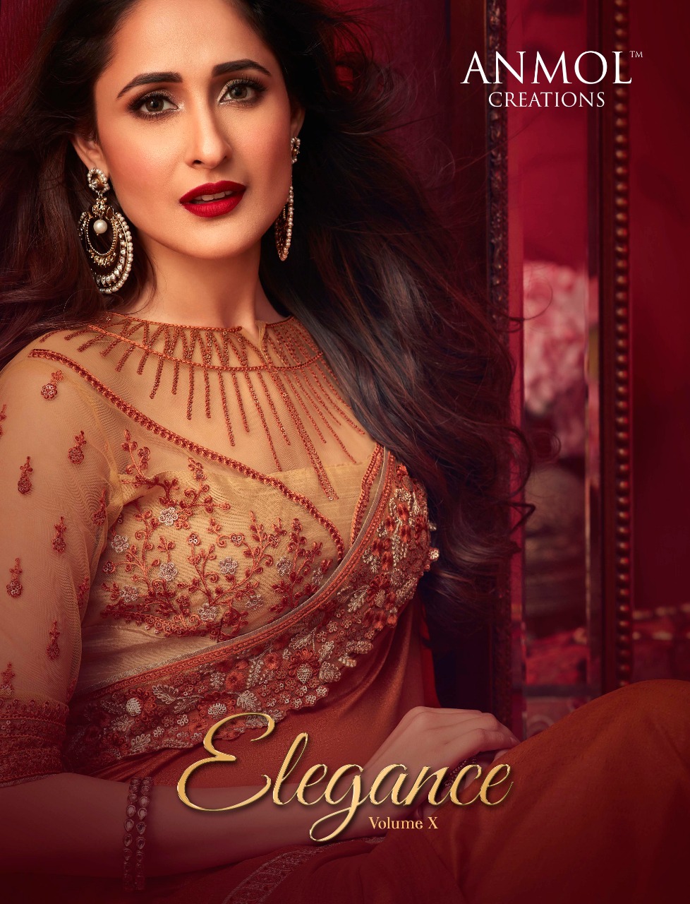 Anmol Presents Elegance X Exclusively Heavy Blouse Designer Party Wear Sarees Cotaloge Wholesaler And Exporters