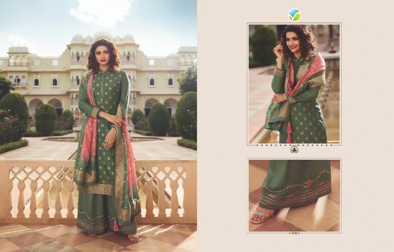 Vinay Presents Kaseesh Imagine Prachu Desai Bollywood Designer Party Wear Plazzo Style Salwar Suit Catalogue Wholesaler