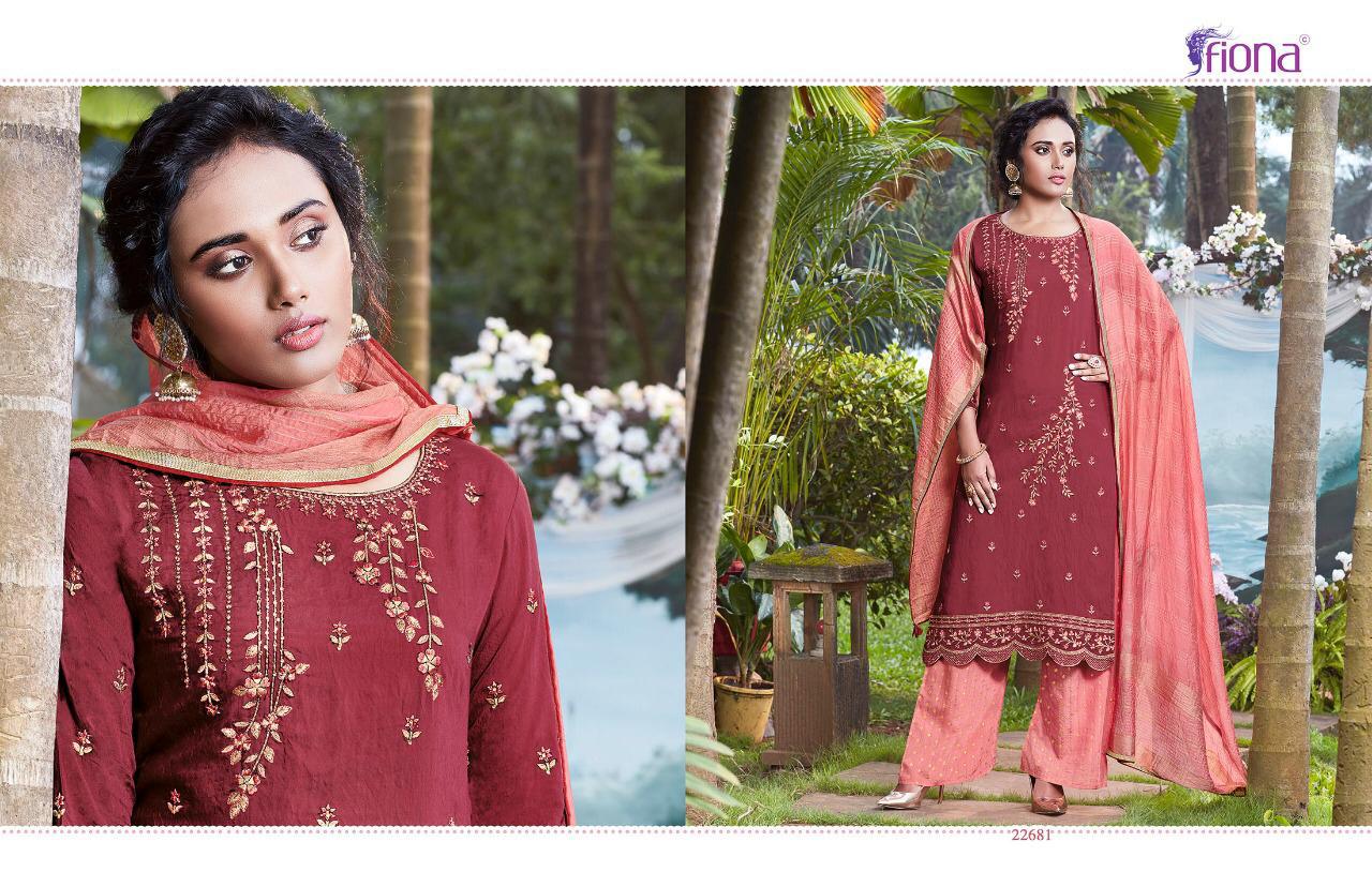 Fiona Presents Naziya Beautiful Designer Party Wear Top With Plazzo And Lehenga Special Offer Catalog