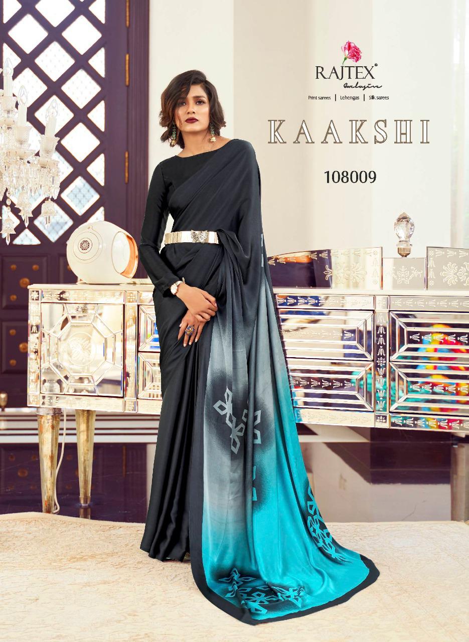 Rajtex Presents Kaakshi Beautiful Designer Digital Japan Satin Crepe Sarees Catalog Wholesaler