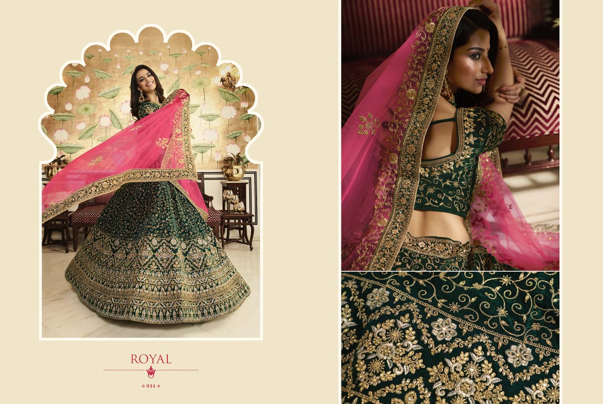 Royal Presents Royal Vol-9 937 To 945 Heavy Designer Wedding Wear Special Lehenga Choli Catalogue Wholesaler And Exporters