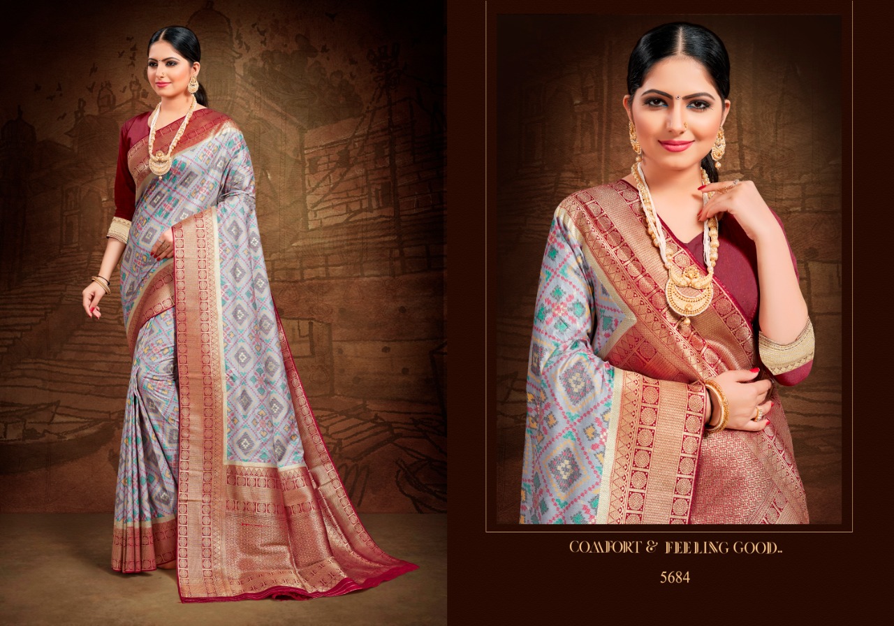 Patang Presents Patola Silk Indian Wedding Wear Silk Sarees Catalog Wholesaler