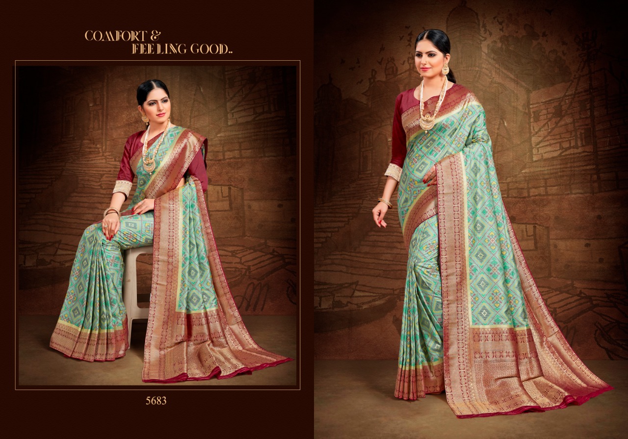 Patang Presents Patola Silk Indian Wedding Wear Silk Sarees Catalog Wholesaler